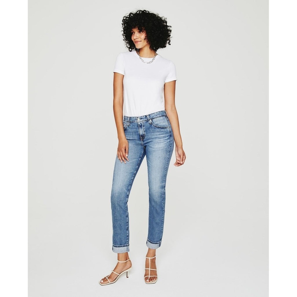 AG Adriano Goldschmied The Ex-Boyfriend Slim Jeans Women's 27R Blue Sweatpants